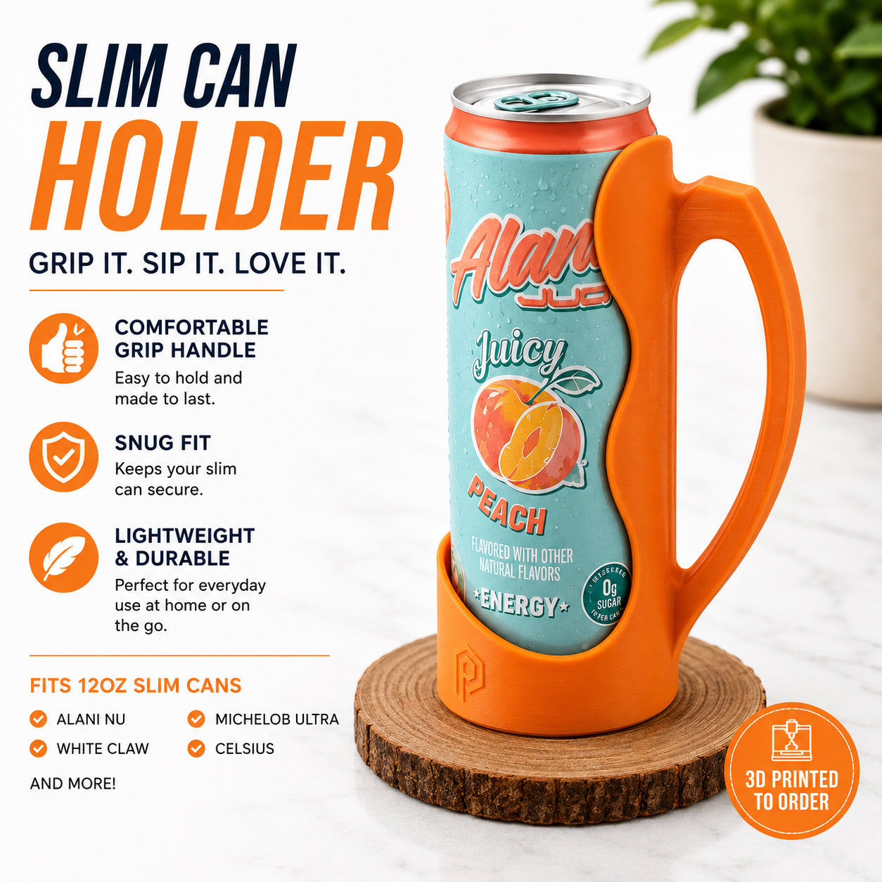 Slim Can Holder for Alani Nu and More