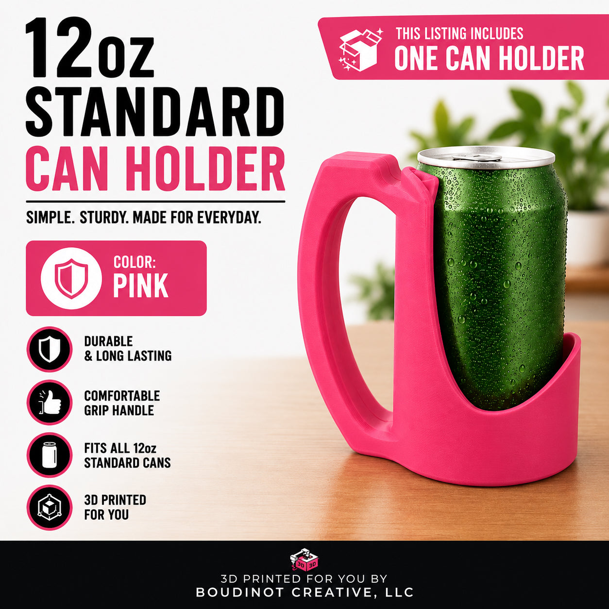 12oz Beverage Can Holder – 3D Printed