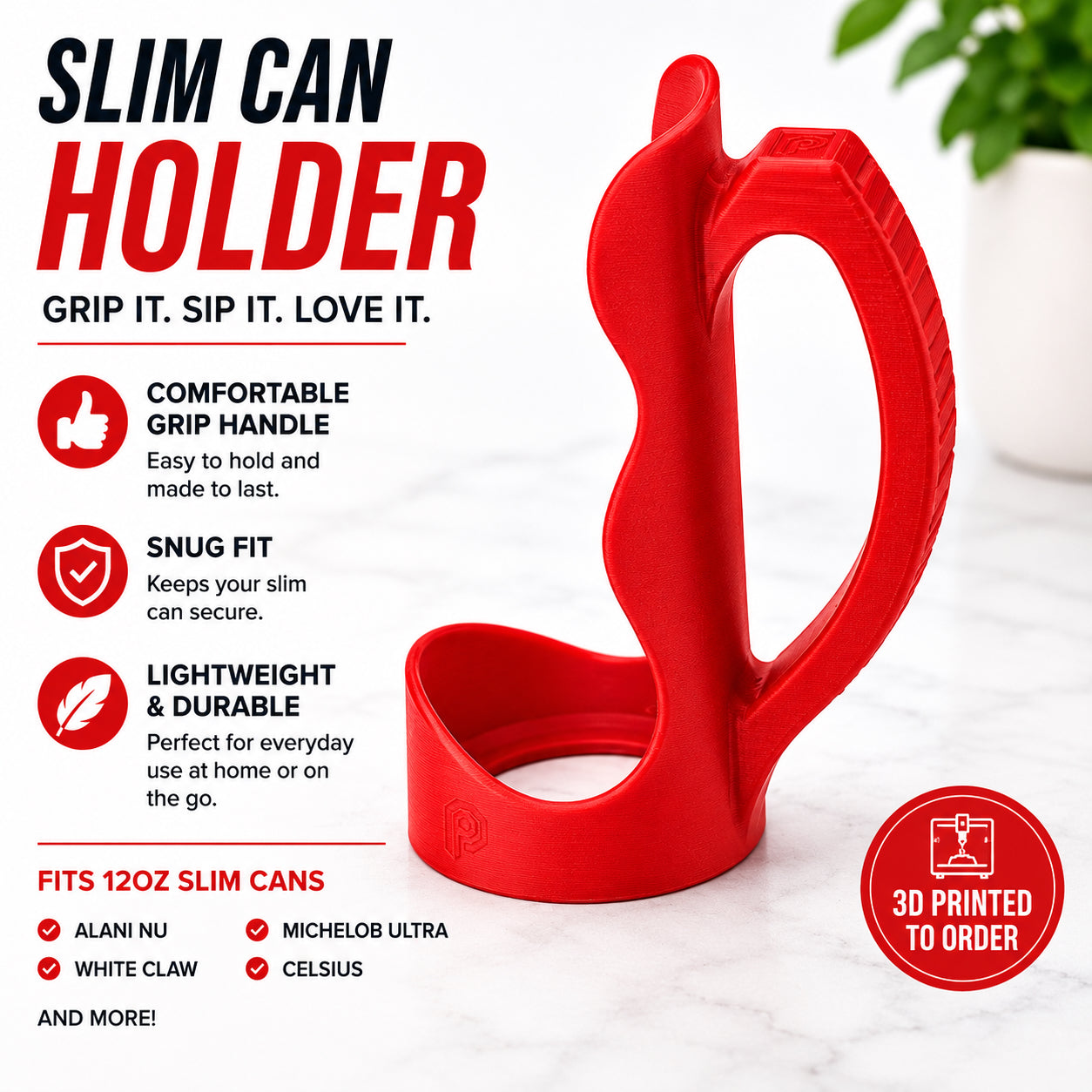 Slim Can Holder for Alani Nu and More