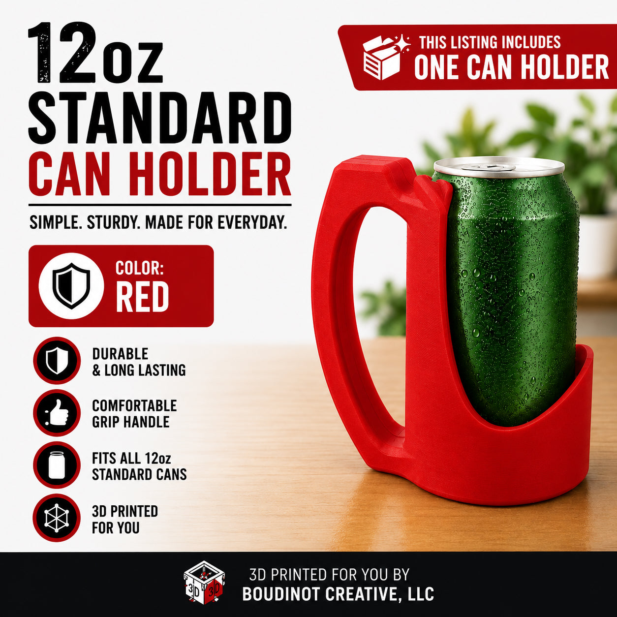 12oz Beverage Can Holder – 3D Printed