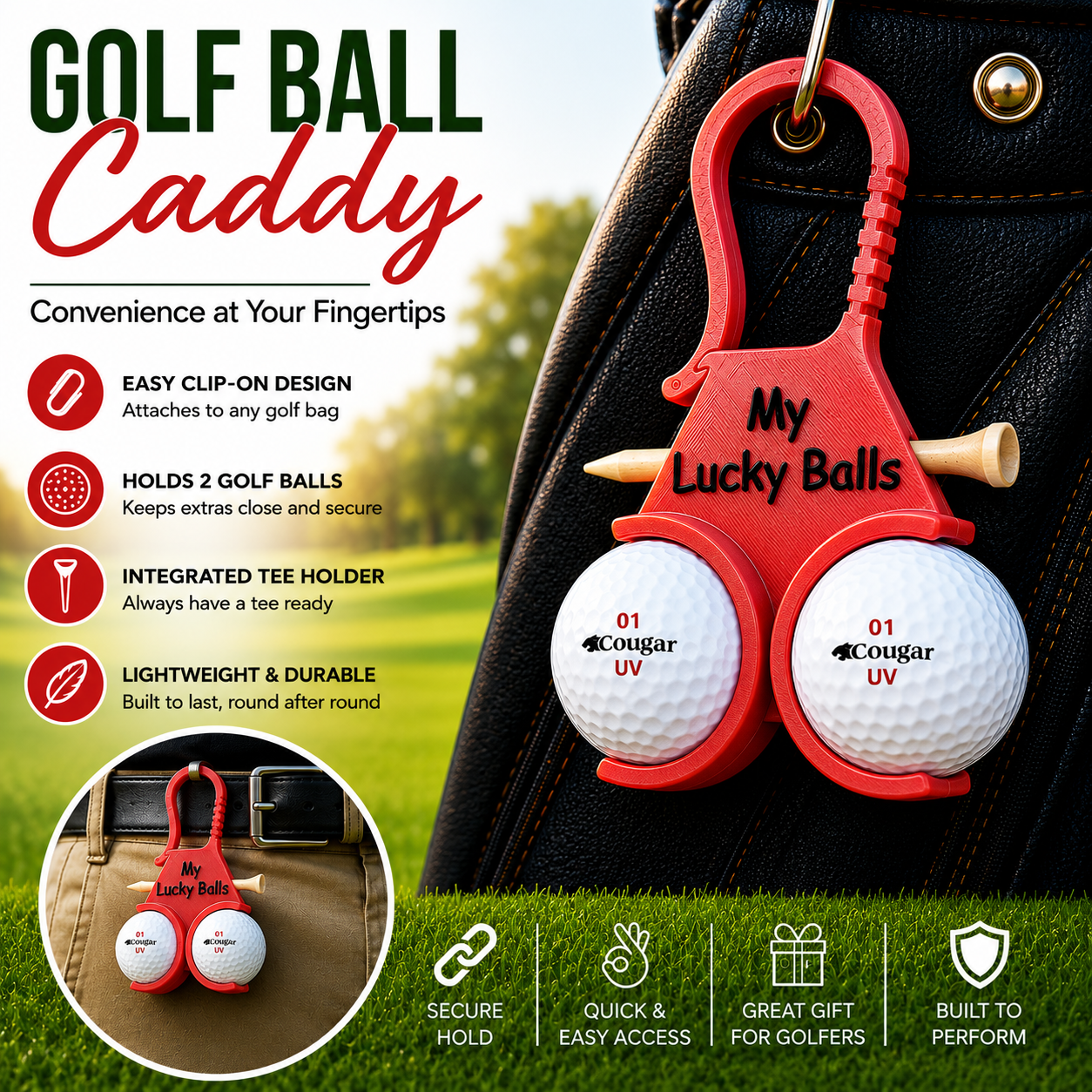 My Lucky Balls - Golf Ball Caddy