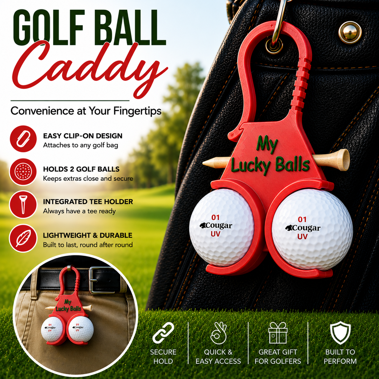 My Lucky Balls - Golf Ball Caddy