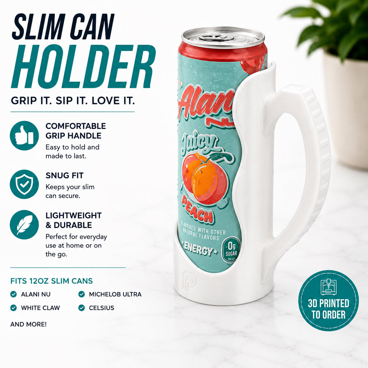 Slim Can Holder for Alani Nu and More