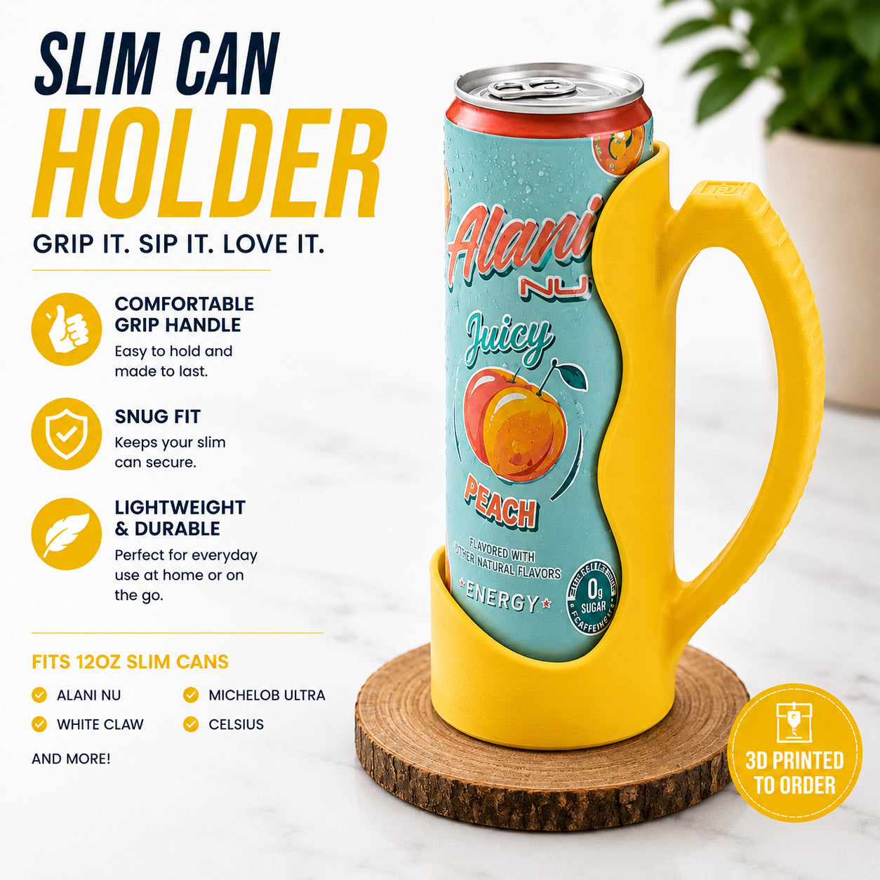 Slim Can Holder for Alani Nu and More