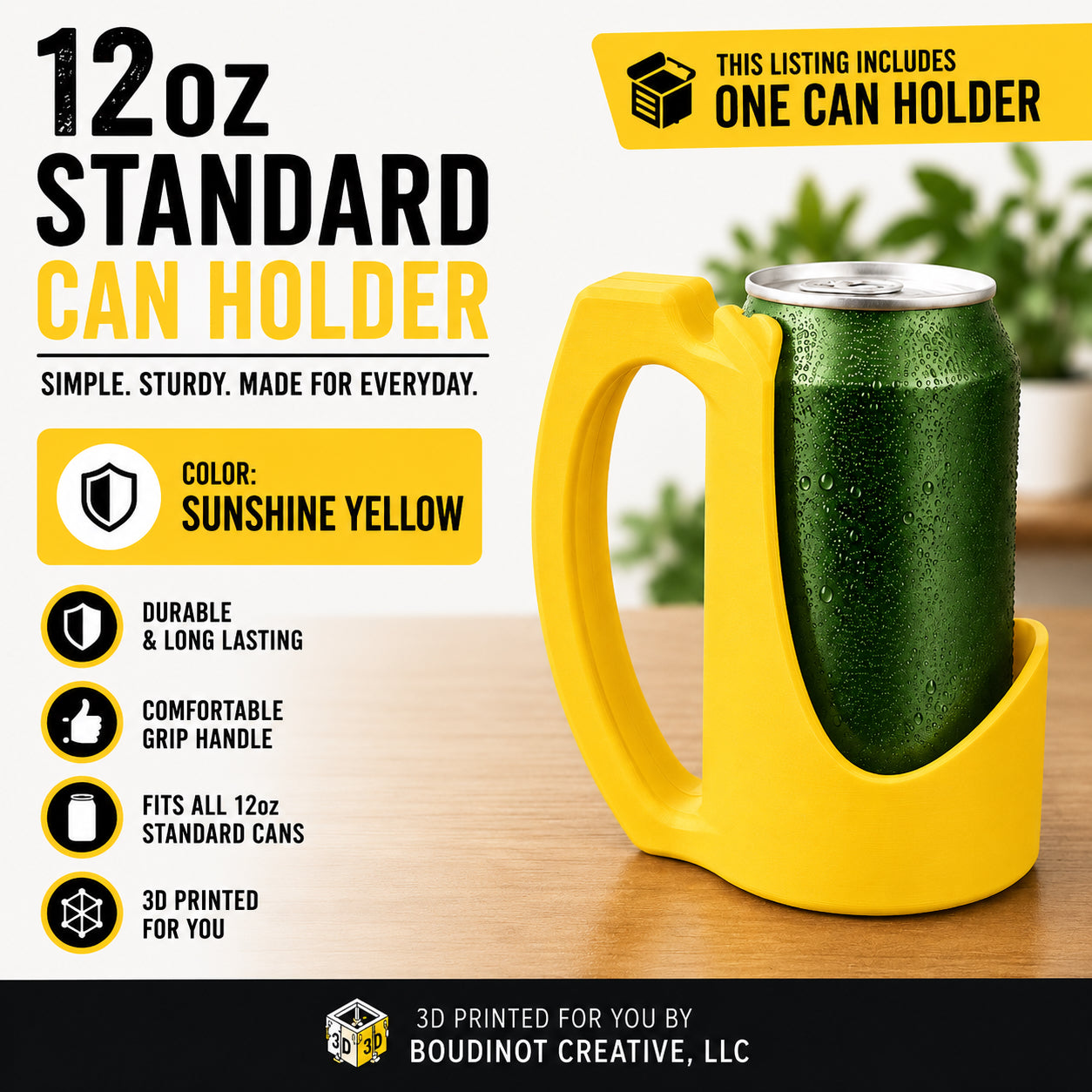 12oz Beverage Can Holder – 3D Printed