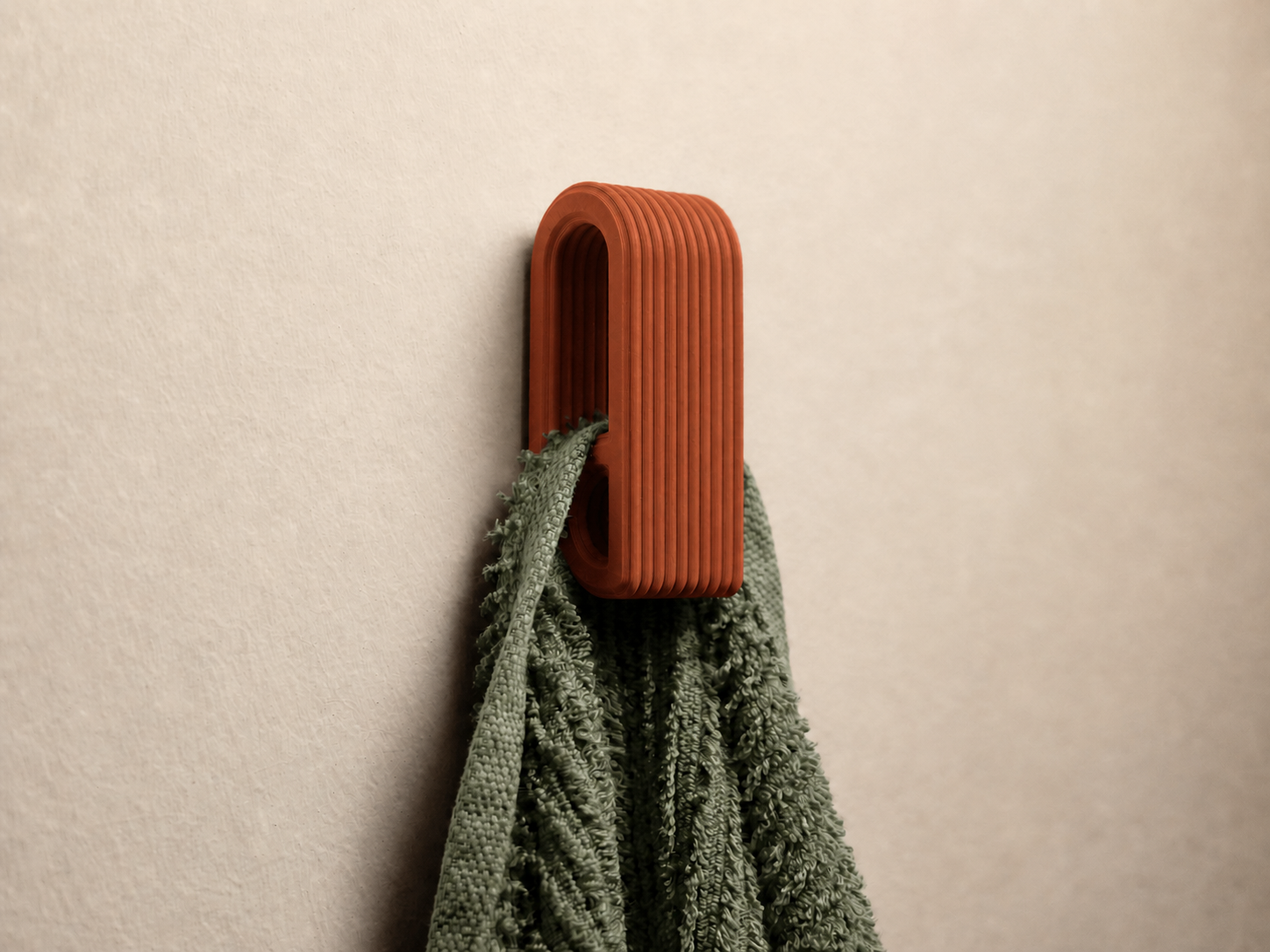 Pressure-Locked Towel Hanger | Auto-Locking Wall Towel Holder