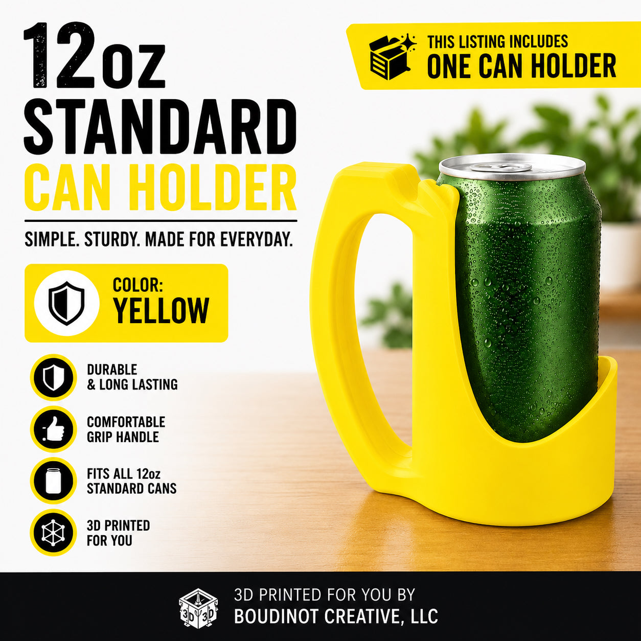 12oz Beverage Can Holder – 3D Printed