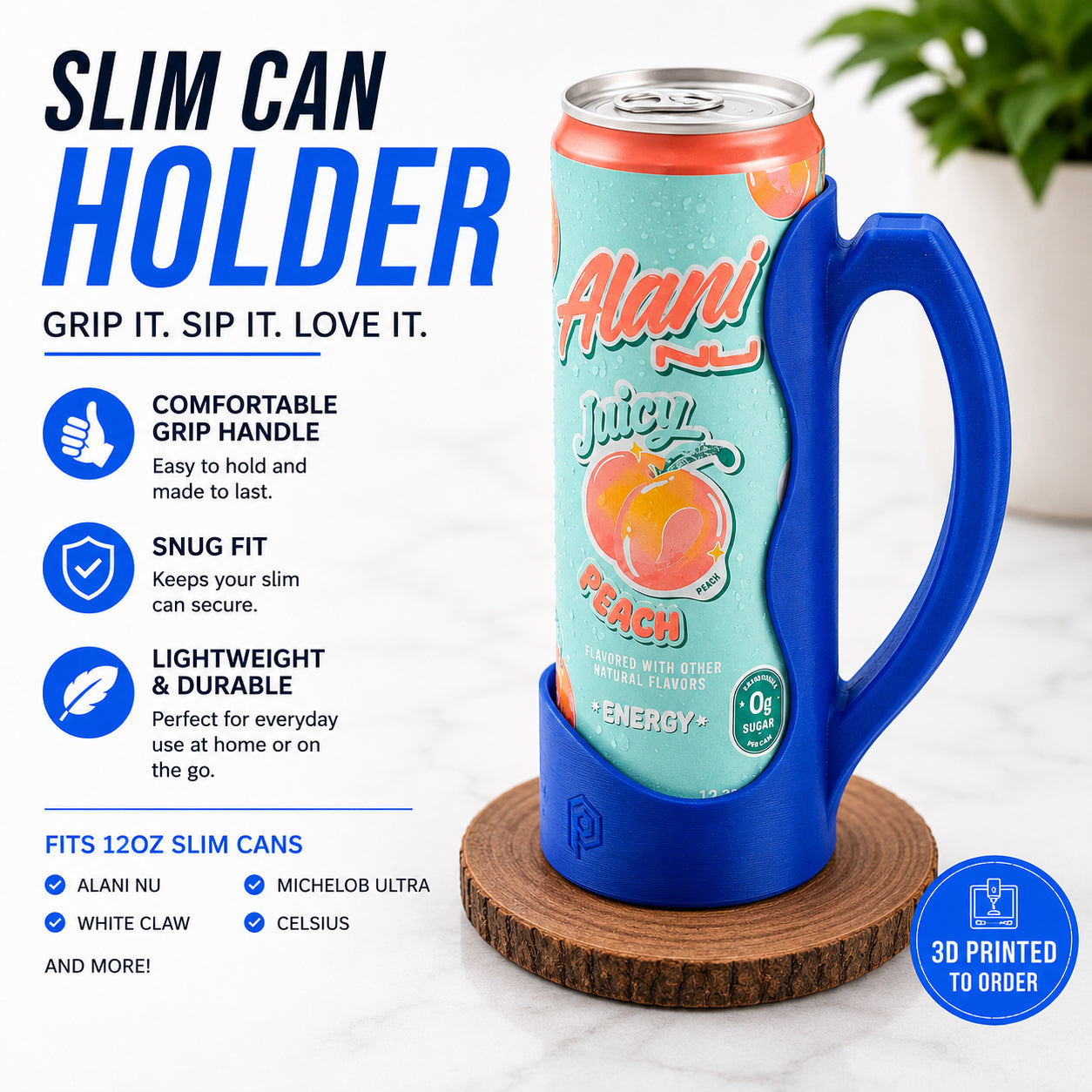 Slim Can Holder for Alani Nu and More