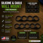 Silicone & Caulk Wall Mount – Tube Organizer (4-Hole or 5-Hole Options)