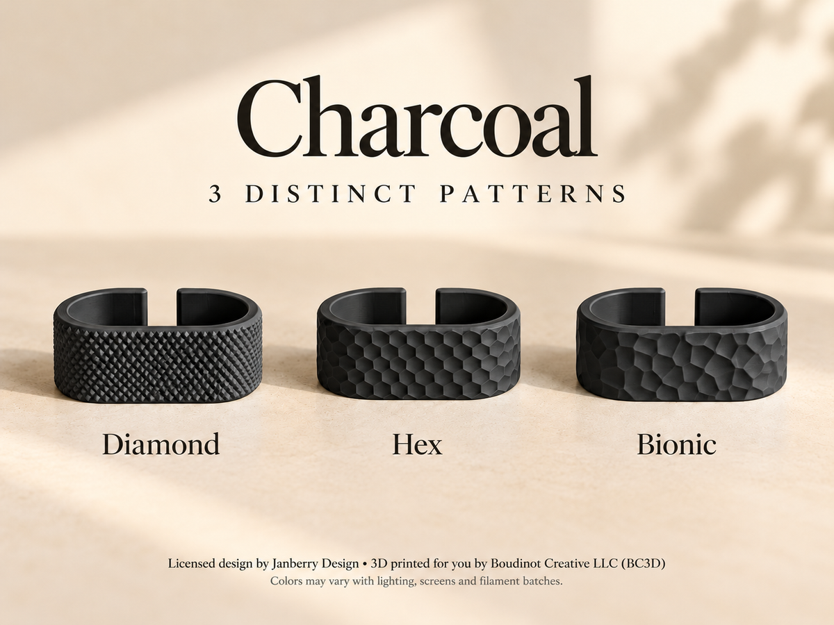 Cable Organizer Set, 3 Printed Clips for Cord Storage | Single or Mixed Sizes