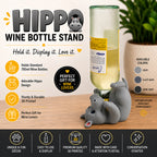 Hippo Wine Bottle Stand | Adorable 3D Printed Wine Holder