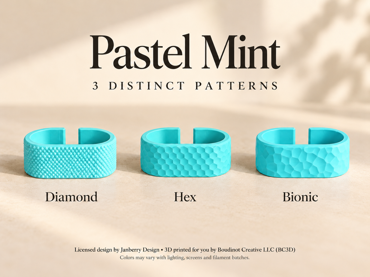 Cable Organizer Set, 3 Printed Clips for Cord Storage | Single or Mixed Sizes