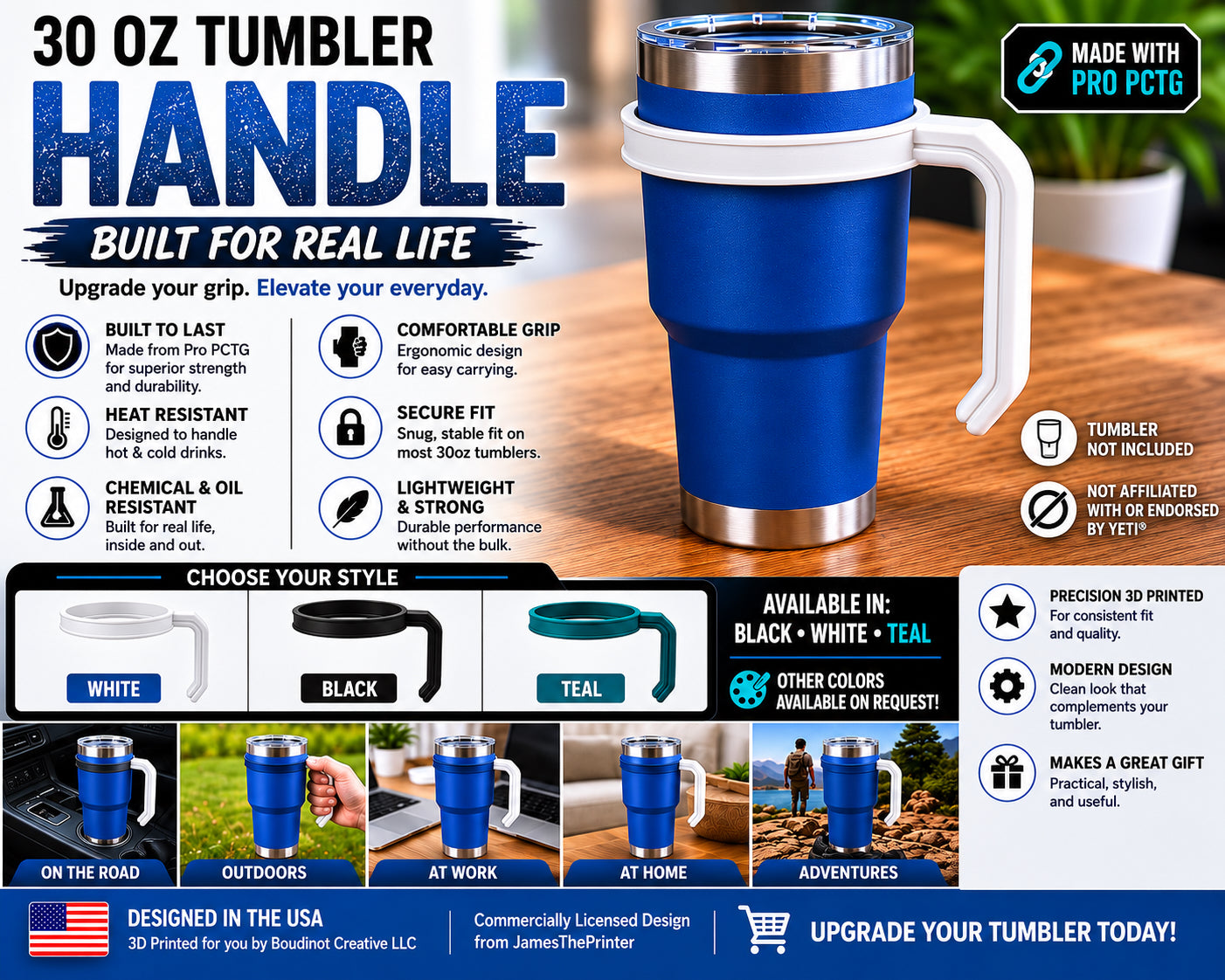30 oz Tumbler Handle
